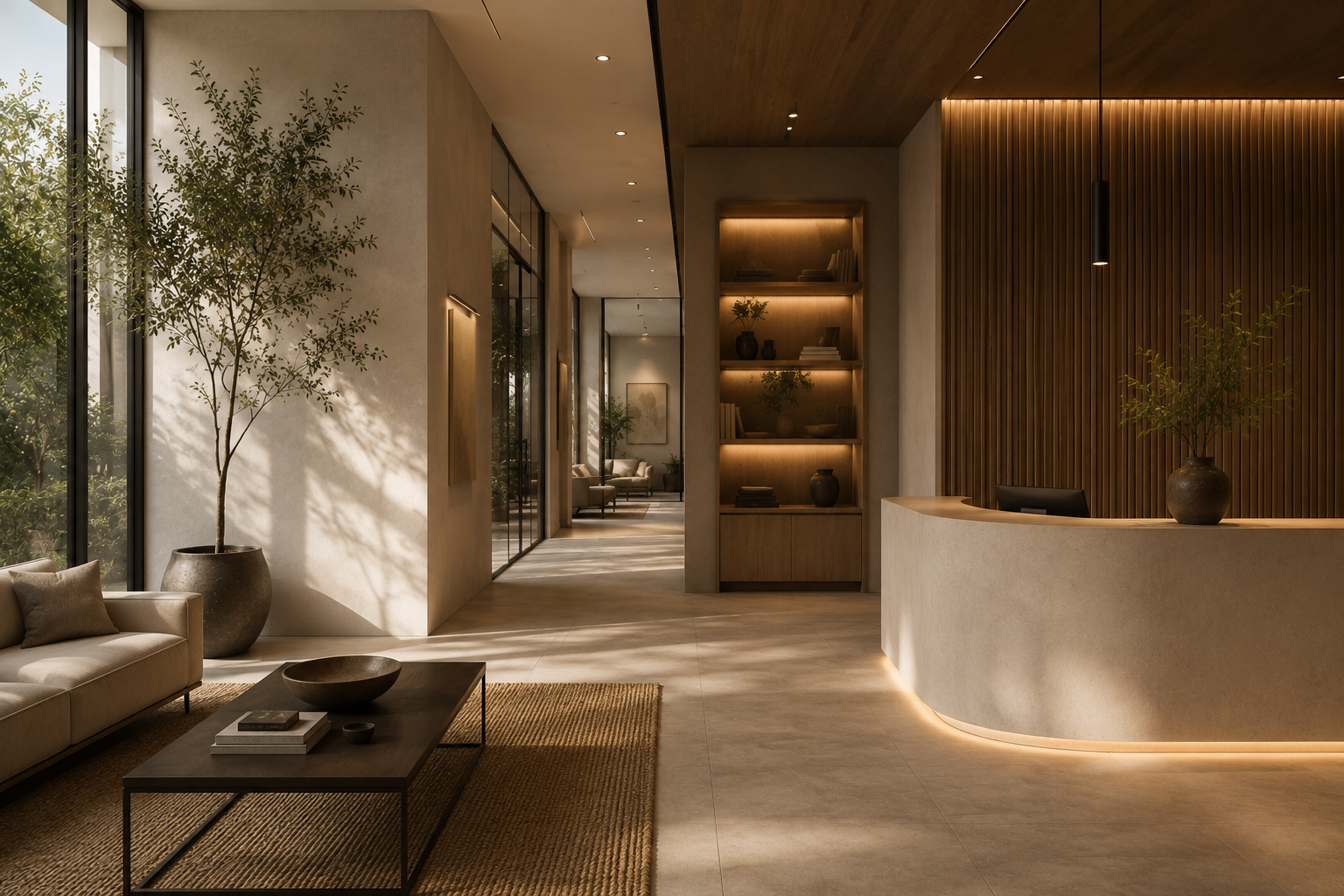 A compact commercial interior shaped around brand and customer flow