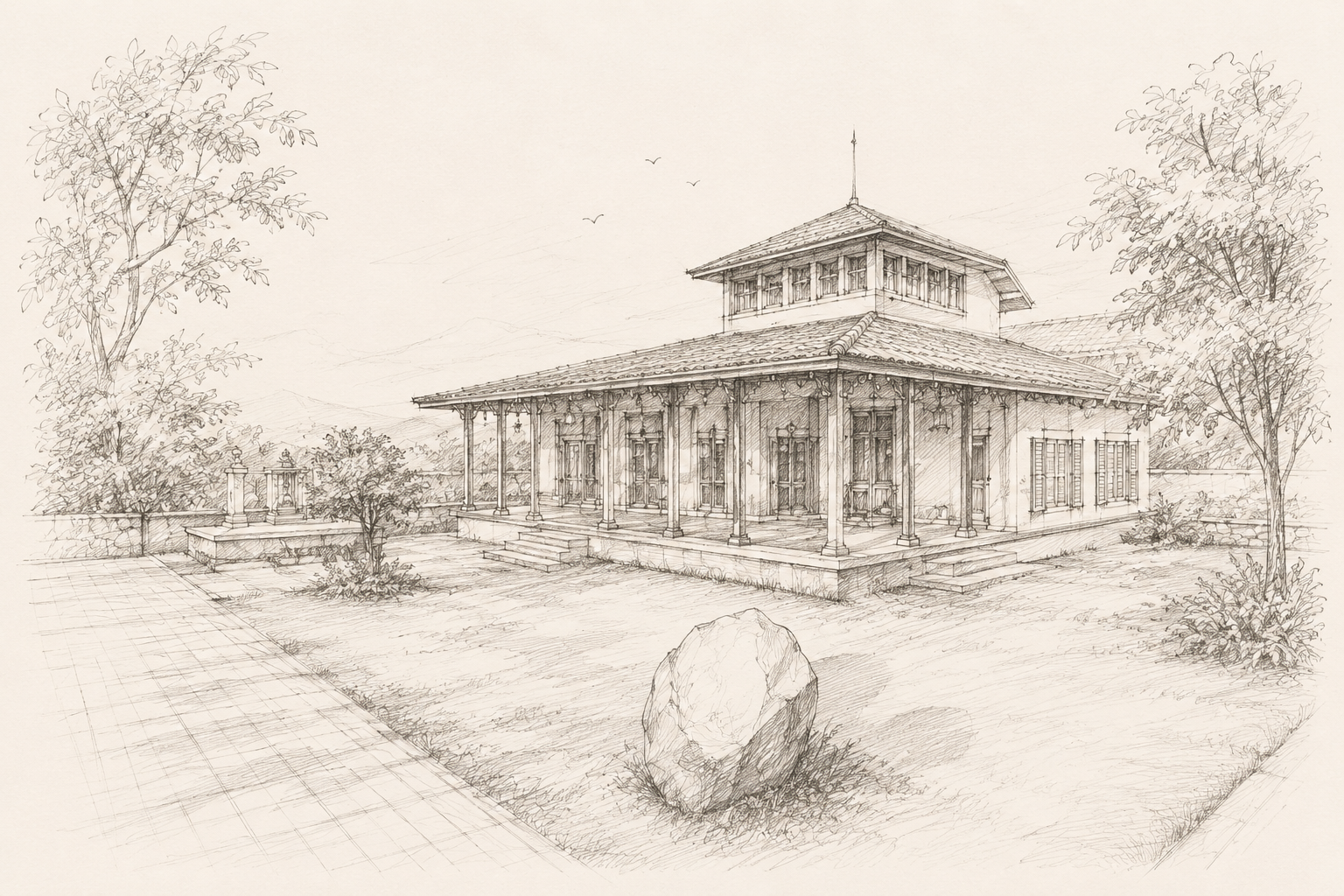 Parambi Villa Sketch