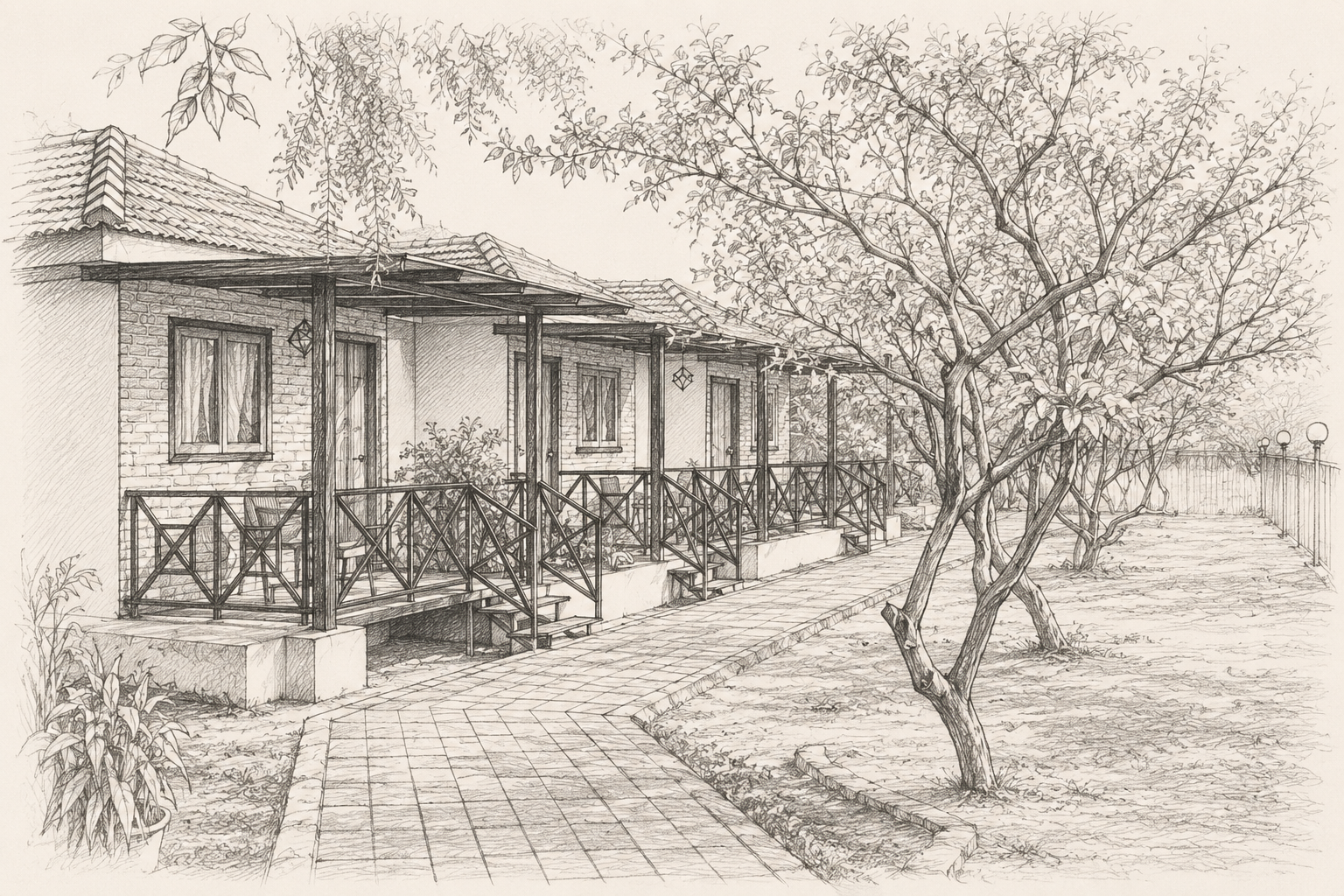 Raghunandan Resort Sketch